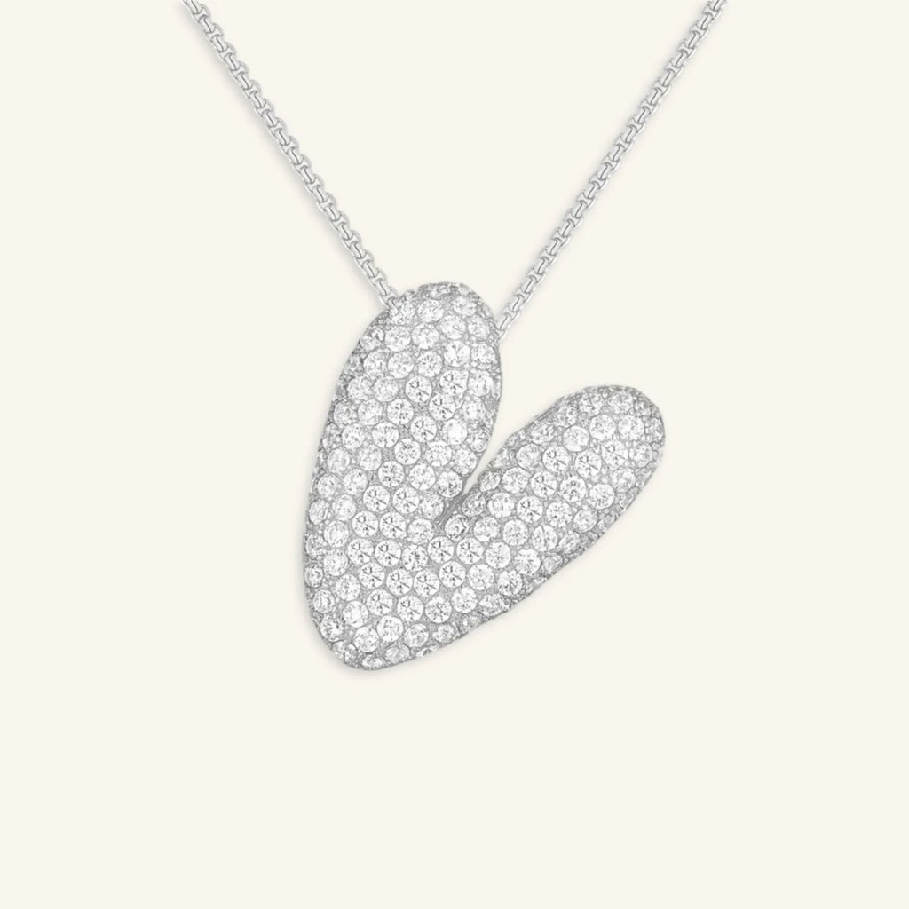 Bubble Letter Initial Necklace - Luzy Jewels