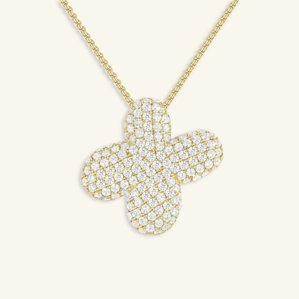 Bubble Letter Initial Necklace - Luzy Jewels