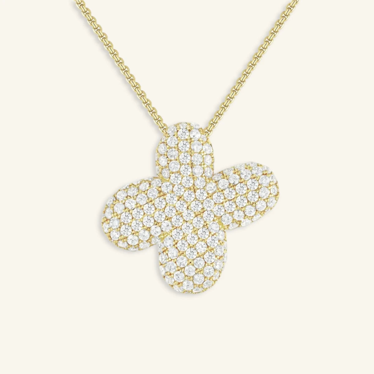 Bubble Letter Initial Necklace - Luzy Jewels