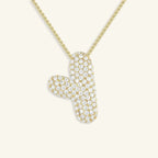 Bubble Letter Initial Necklace - Luzy Jewels