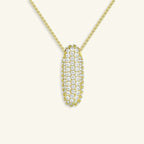Bubble Letter Initial Necklace - Luzy Jewels