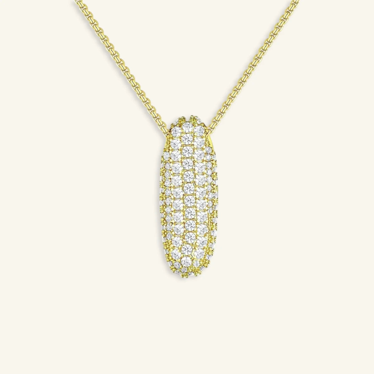 Bubble Letter Initial Necklace - Luzy Jewels