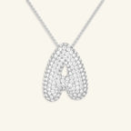 Bubble Letter Initial Necklace - Luzy Jewels
