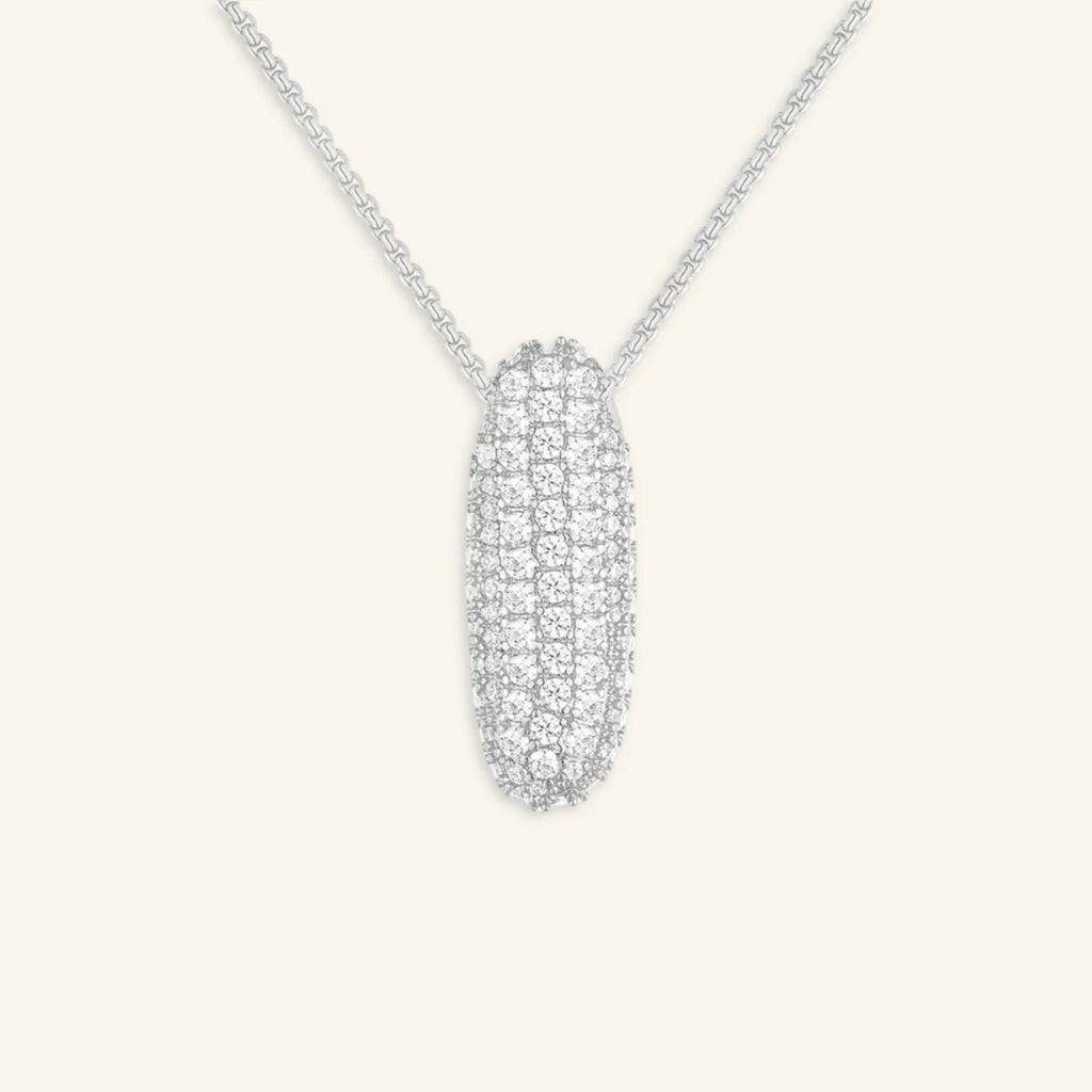 Bubble Letter Initial Necklace - Luzy Jewels