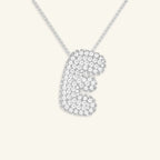 Bubble Letter Initial Necklace - Luzy Jewels