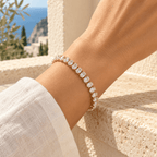 Caeloria Oval-Cut Tennis Bracelet - Luzy Jewels