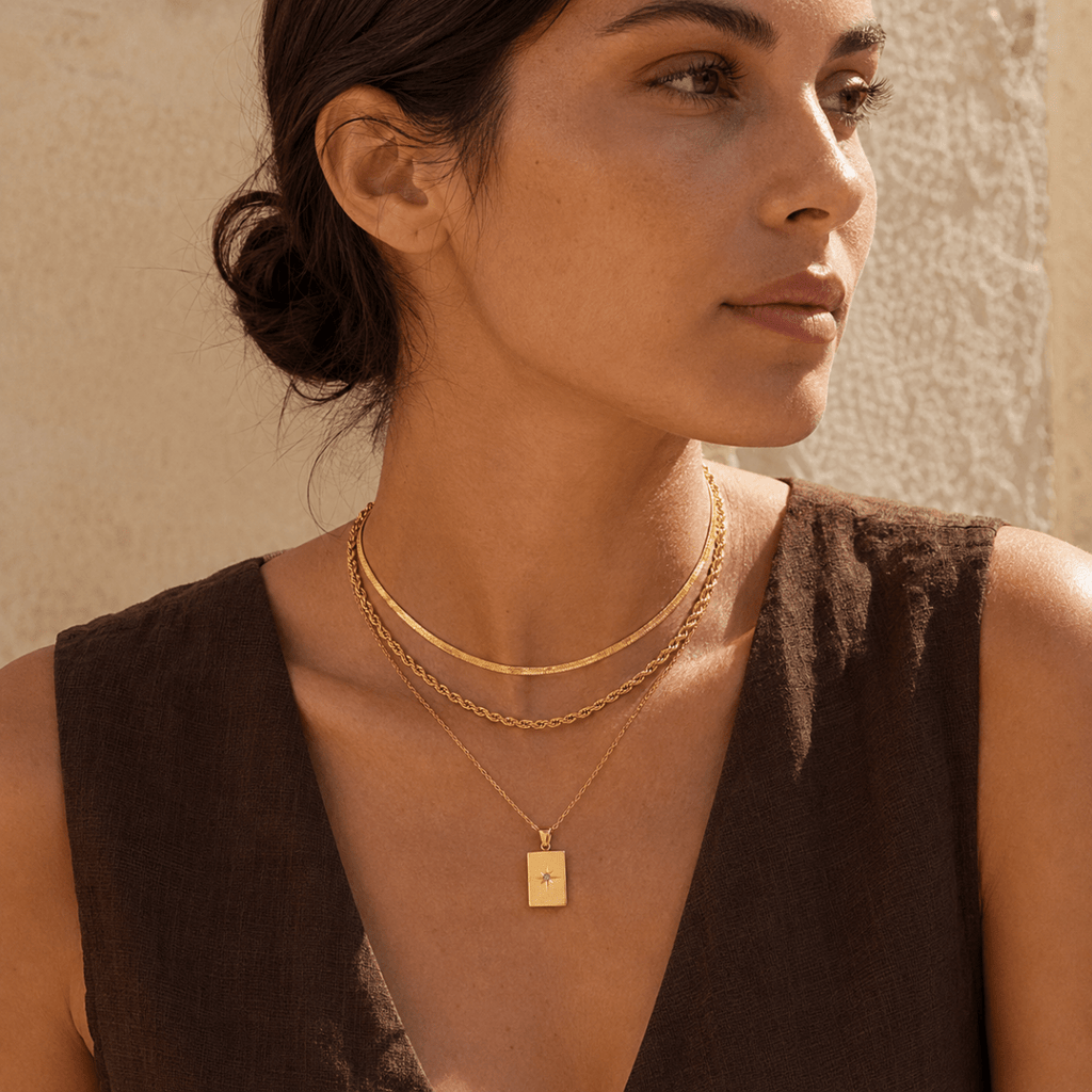 Calista Layered Pendant Necklace - Luzy Jewels