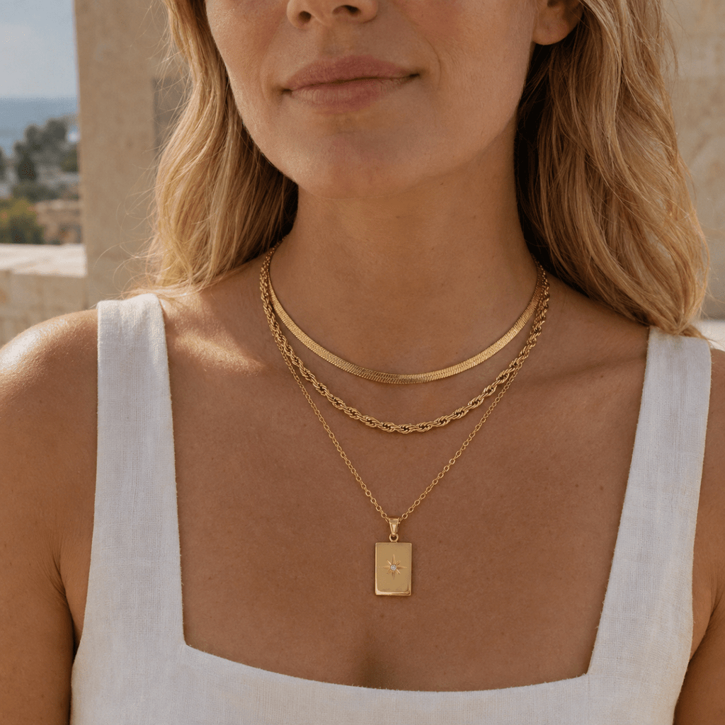 Calista Layered Pendant Necklace - Luzy Jewels