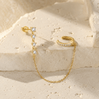 Calista Pavé Chain Ear Cuff - Luzy Jewels