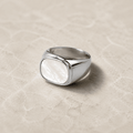 Calista Shell Signet Ring - Luzy Jewels