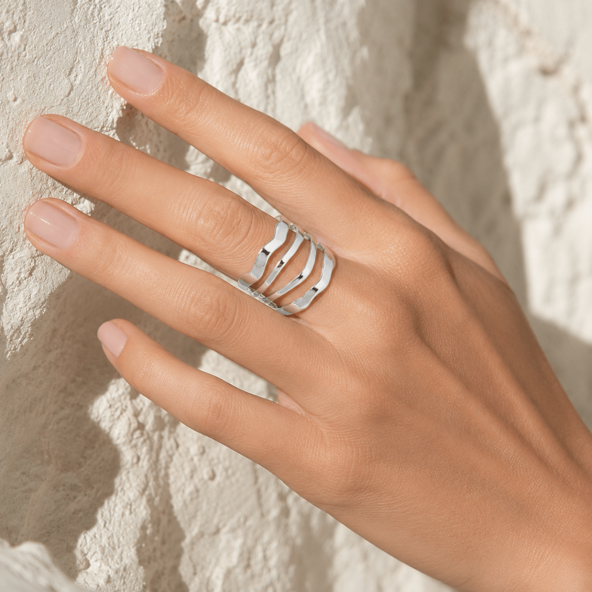 Calypso Four-Wave Open Ring - Luzy Jewels