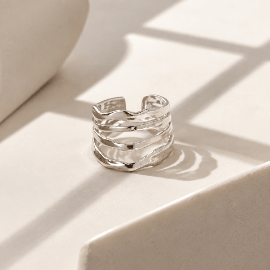 Calypso Four-Wave Open Ring - Luzy Jewels