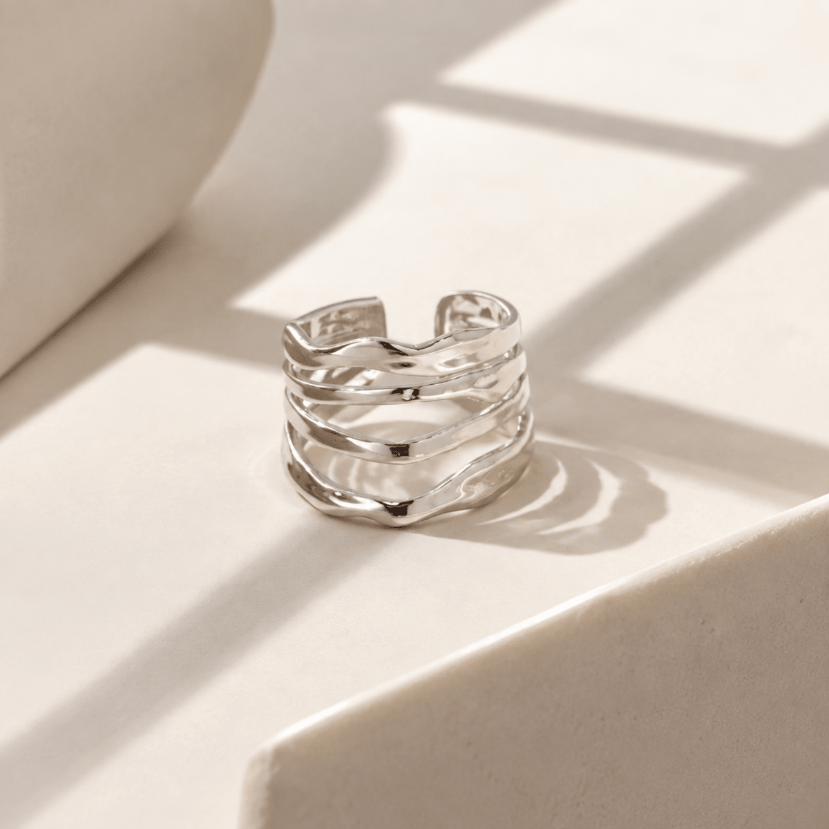 Calypso Four-Wave Open Ring - Luzy Jewels