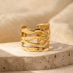 Calypso Four-Wave Open Ring - Luzy Jewels