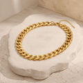 Carmela Bold Cuban Chain Necklace - Luzy Jewels