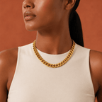 Carmela Bold Cuban Chain Necklace - Luzy Jewels
