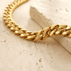 Carmela Bold Cuban Chain Necklace - Luzy Jewels
