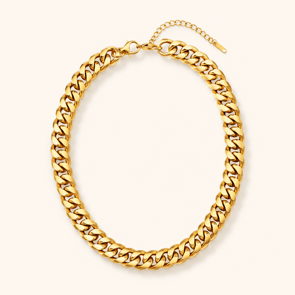 Carmela Bold Cuban Chain Necklace - Luzy Jewels