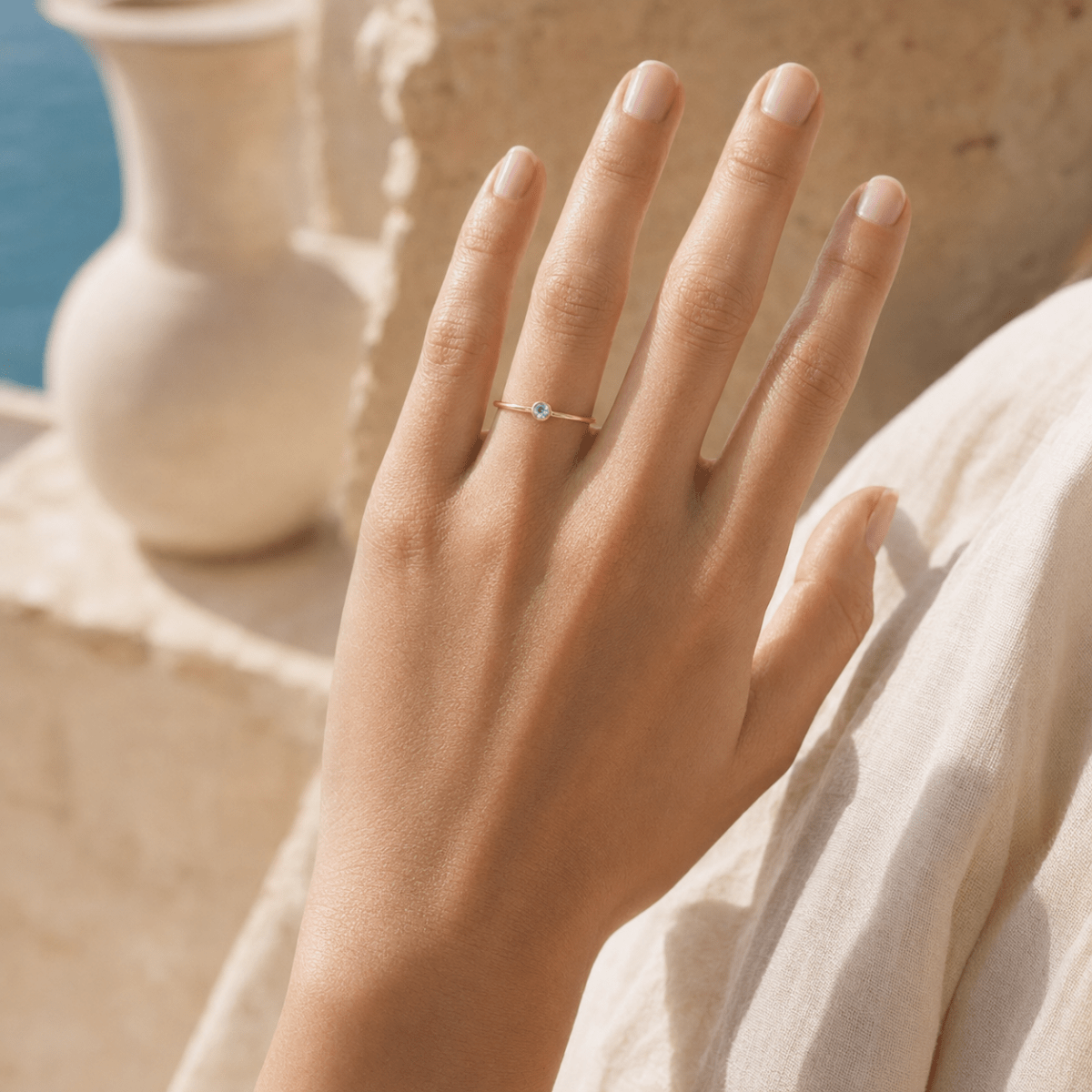 Celeste Birthstone Ring - Luzy Jewels