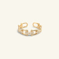 Celeste Open Gold Ring - Luzy Jewels