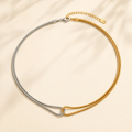 Celeste Two-Tone Infinity Knot Necklace - Luzy Jewels