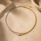 Celeste Two-Tone Infinity Knot Necklace - Luzy Jewels