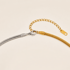 Celeste Two-Tone Infinity Knot Necklace - Luzy Jewels