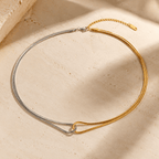 Celeste Two-Tone Infinity Knot Necklace - Luzy Jewels