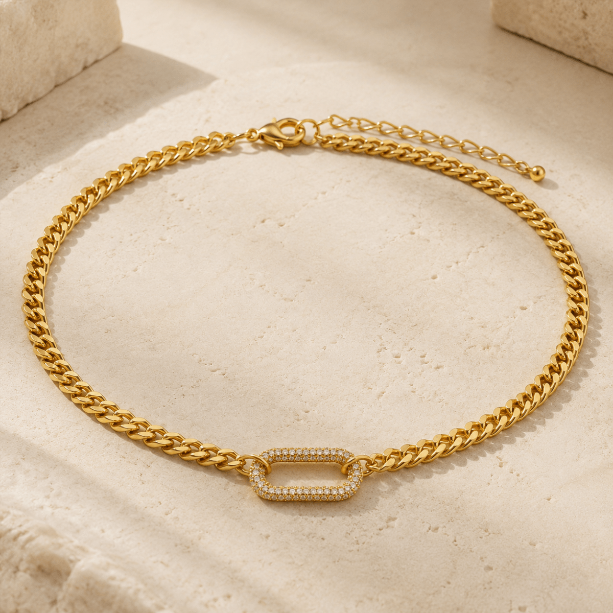 Celestine Pavé Link Choker - Luzy Jewels