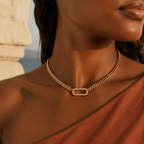 Celestine Pavé Link Choker - Luzy Jewels