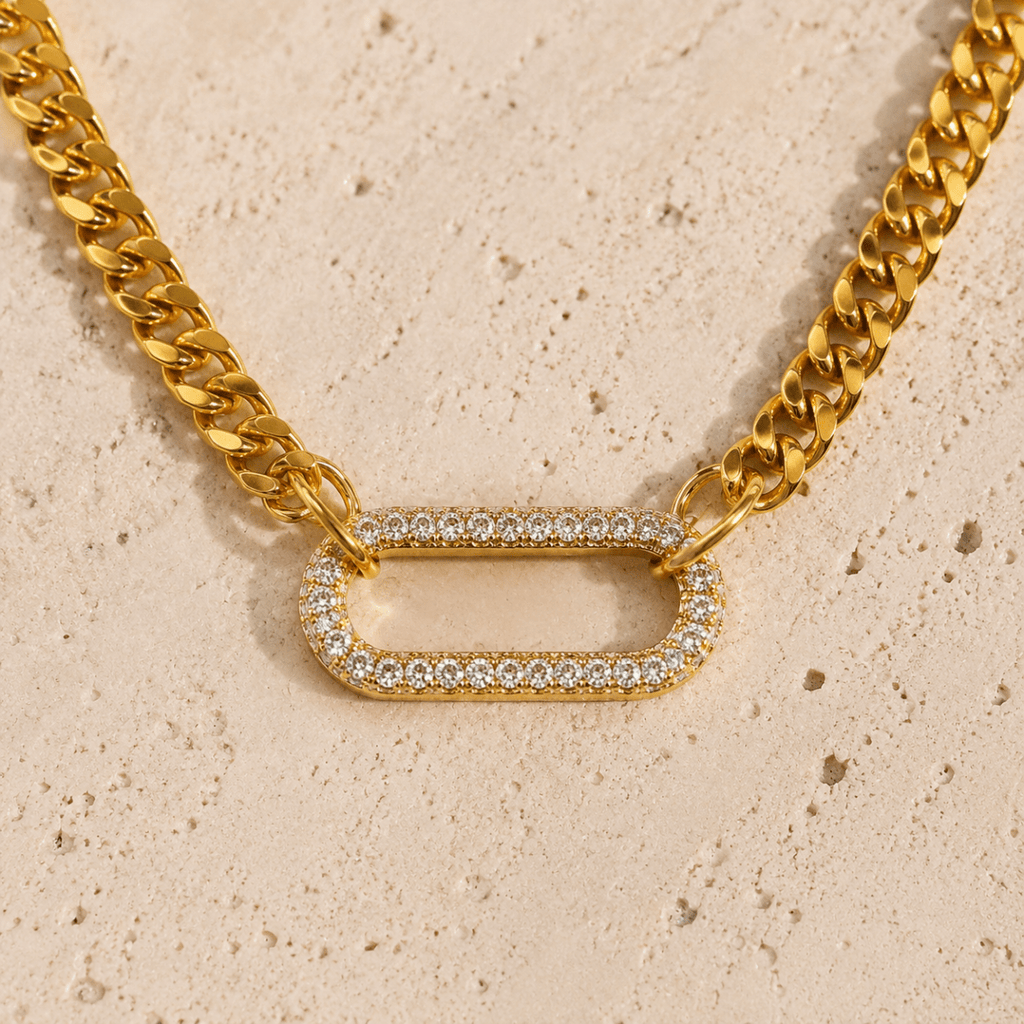 Celestine Pavé Link Choker - Luzy Jewels