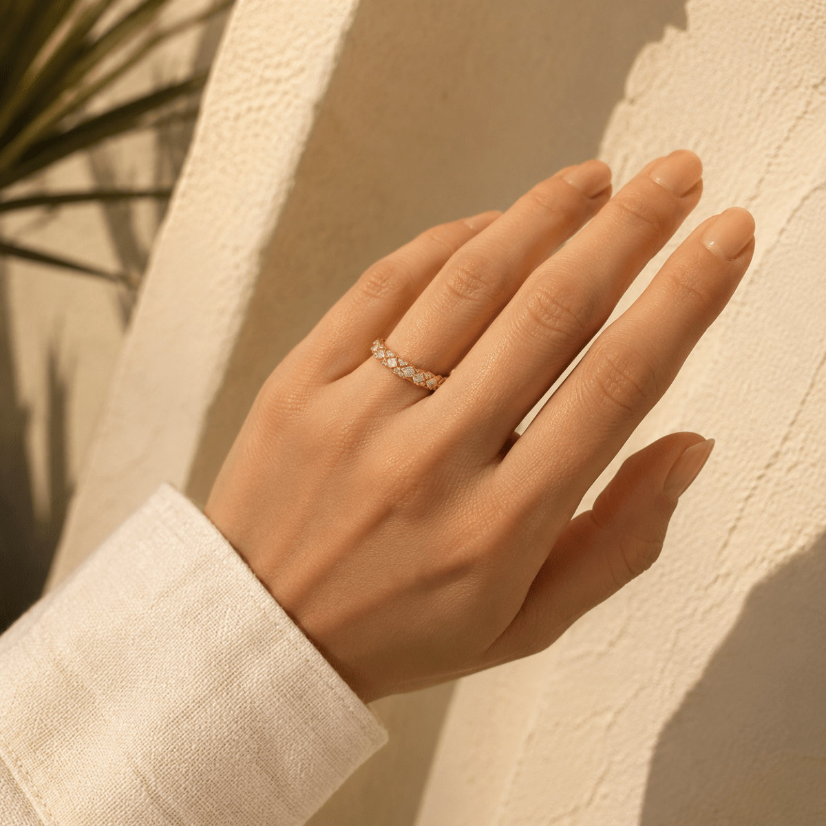 Celia Pavé Lattice Open Ring - Luzy Jewels