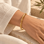 Coravelle Pearl and Crystal Organic Cuff - Luzy Jewels