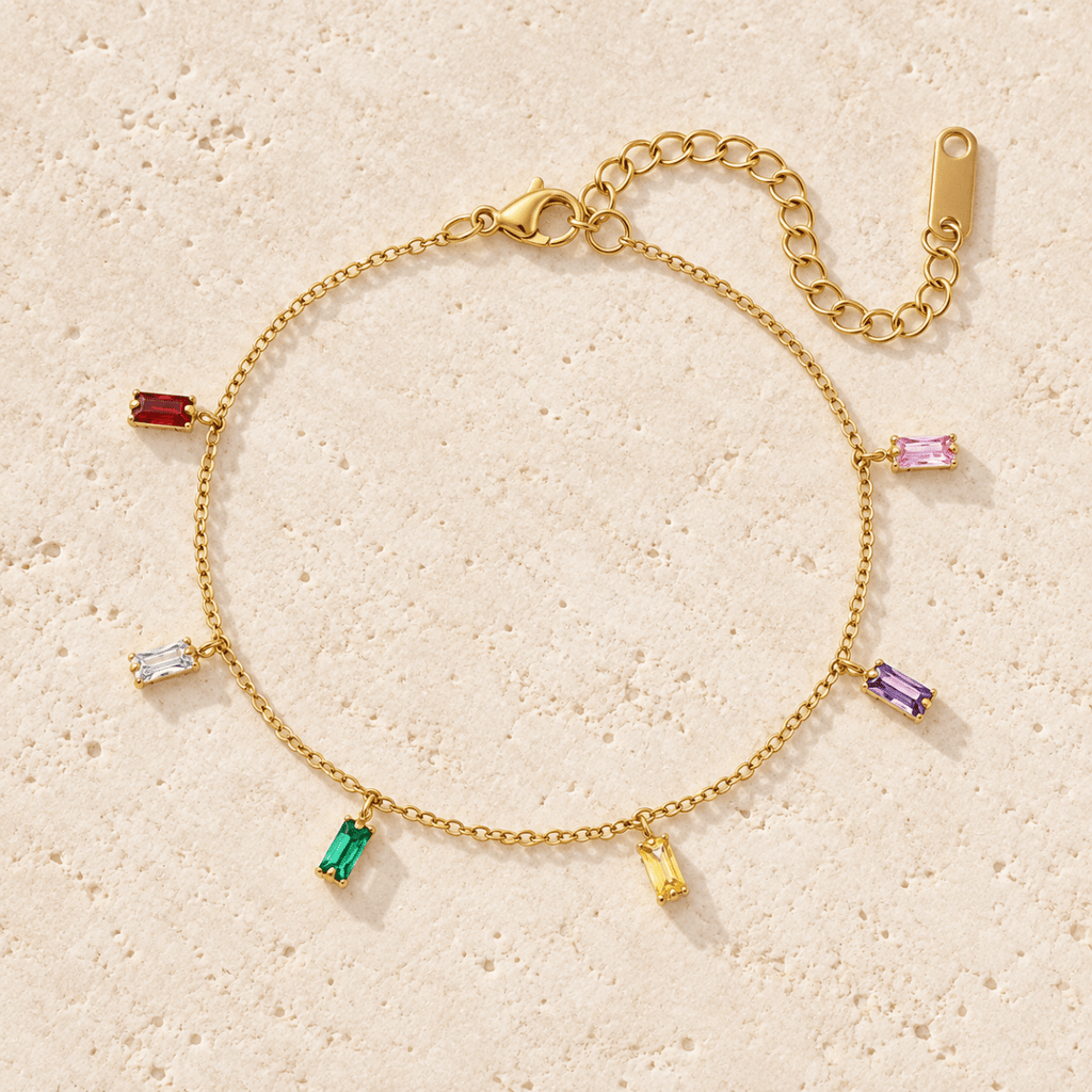 Cromielle Six Gem Drop Bracelet - Luzy Jewels