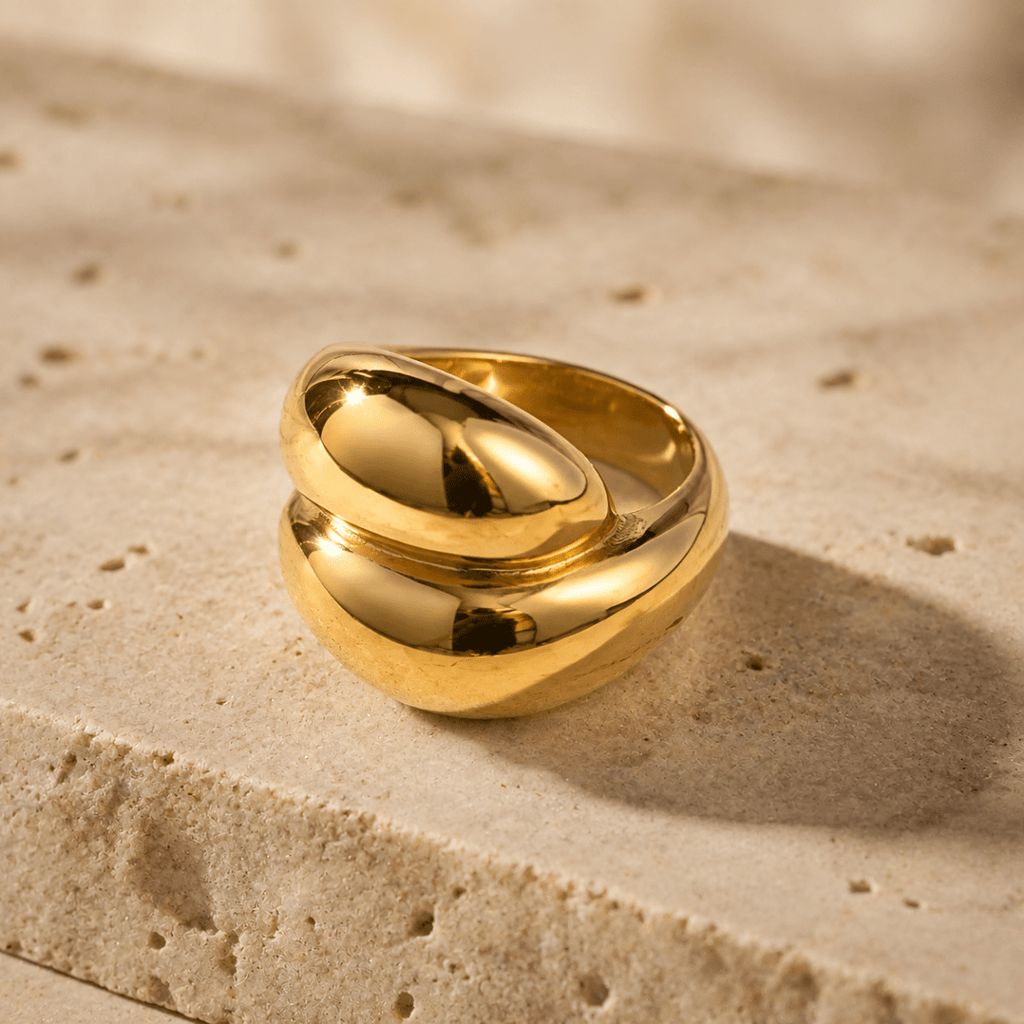 Cyrene Sculpted Twist Ring - Luzy Jewels