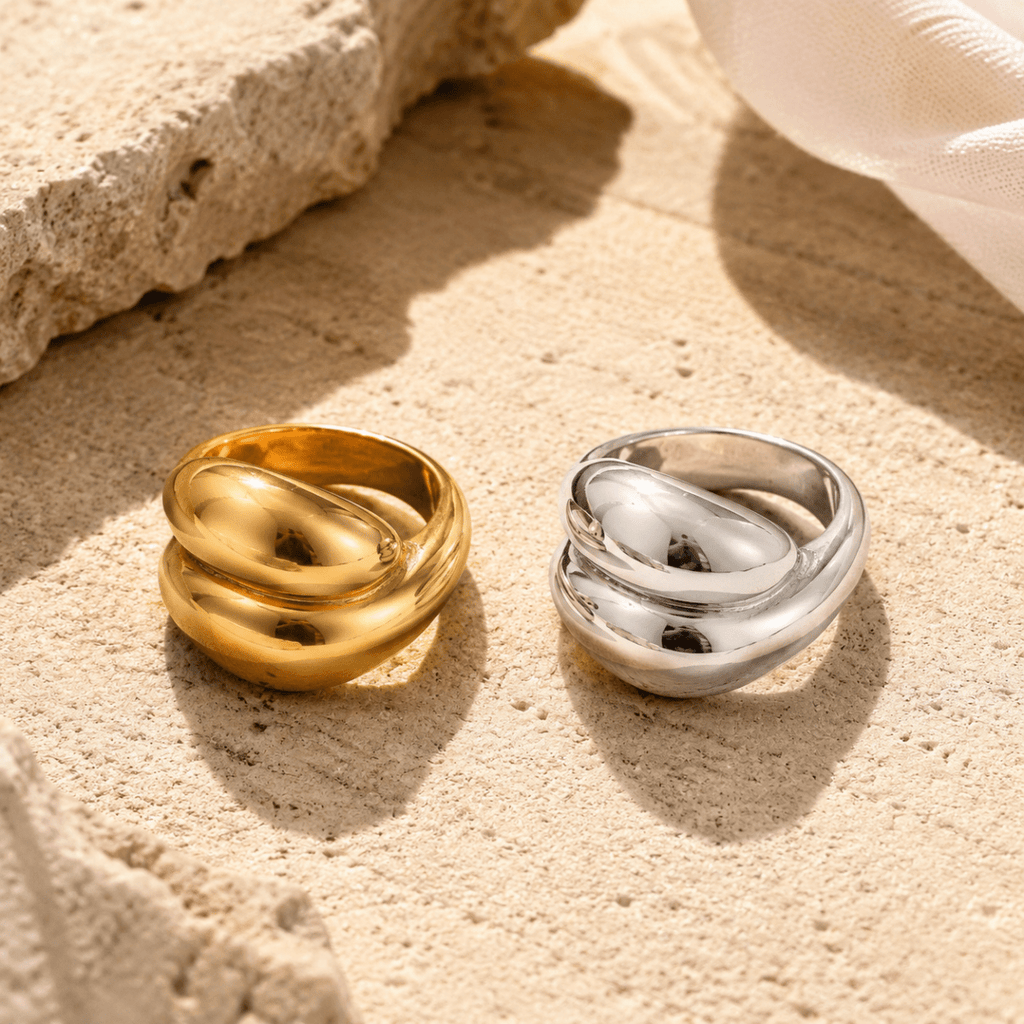 Cyrene Sculpted Twist Ring - Luzy Jewels
