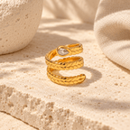 Davenia Serpent Coil Ring - Luzy Jewels
