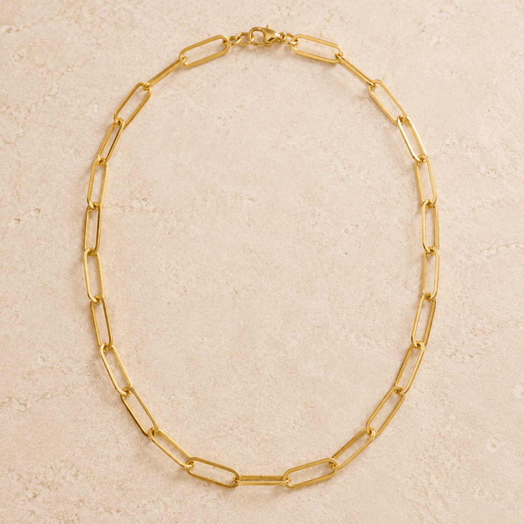 Elara Paperclip Chain Necklace - Luzy Jewels