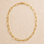 Elara Paperclip Chain Necklace - Luzy Jewels