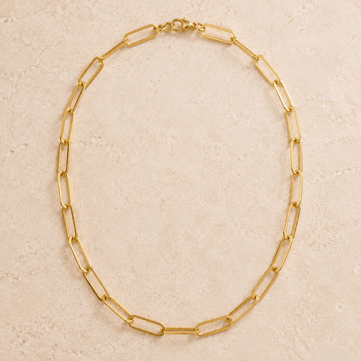 Elara Paperclip Chain Necklace - Luzy Jewels