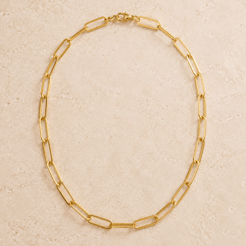 Elara Paperclip Chain Necklace - Luzy Jewels
