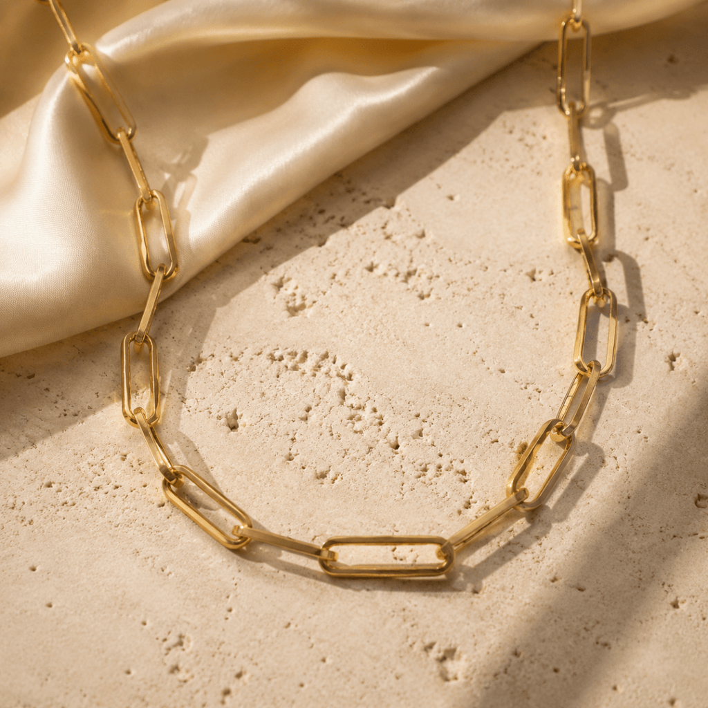 Elara Paperclip Chain Necklace - Luzy Jewels