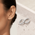Elara Solitaire Pixie Huggies - Luzy Jewels