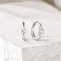 Elara Solitaire Pixie Huggies - Luzy Jewels