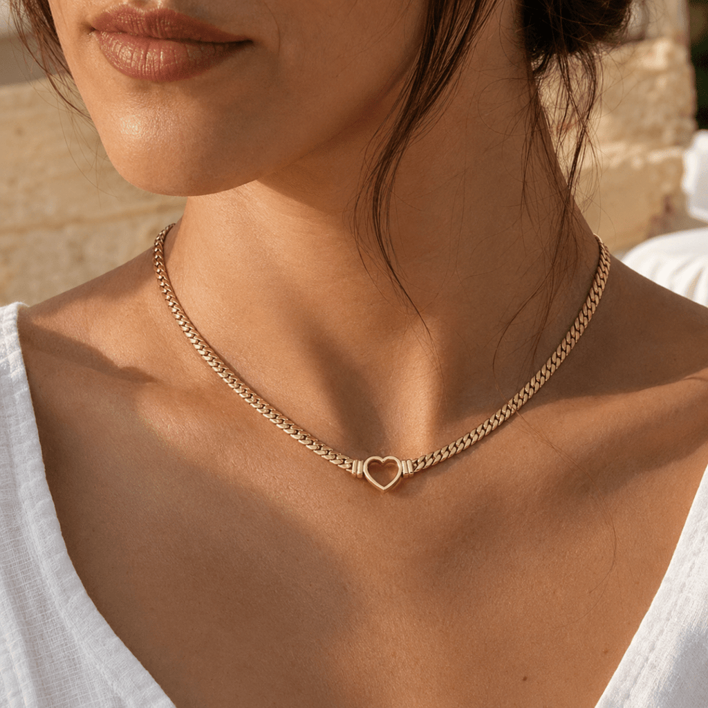 Eleni Heart Choker - Luzy Jewels