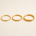 Elettra Polished Graduated Bangle - Luzy Jewels