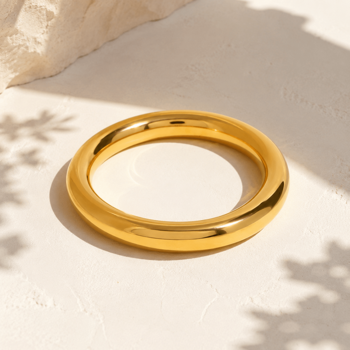 Elettra Polished Graduated Bangle - Luzy Jewels