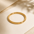 Elettra Polished Graduated Bangle - Luzy Jewels