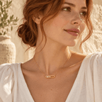 Elloria Floating Crystal Bar Necklace - Luzy Jewels