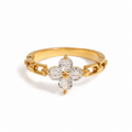 Elodie Crystal Petal Ring - Luzy Jewels